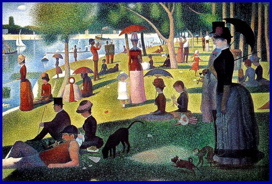 Pointilismus Georges Seurat 'La Grande