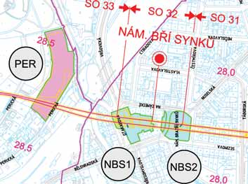 Obr. 5 ZS Perucká Fig. 5 Perucká site facility šachty upravena do profilu eskalátorového tunelu a horní část bude zaplněna popílkobetonem.