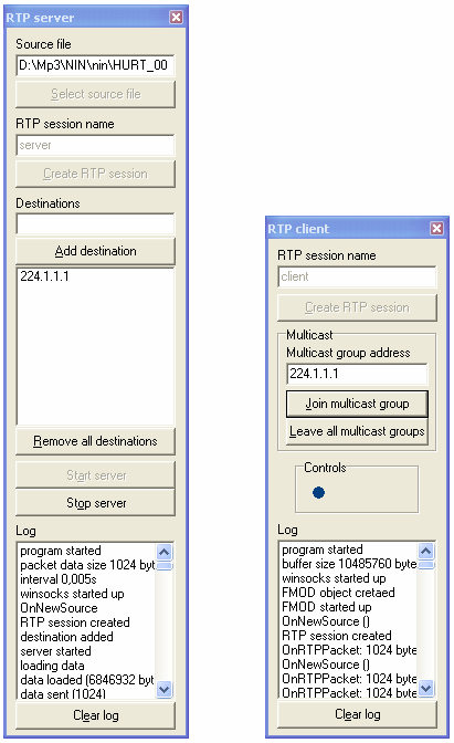 Pokud přidáme do seznamu cílů na serveru (Destinations) adresu typu D - tedy multicastovou adresu (rozsah IP adres je 224.0.