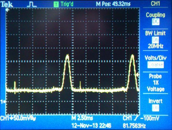 30 Měření s obrazcem 0,6mm, nedostatečná kvalita povrchu Obr. č. 30.