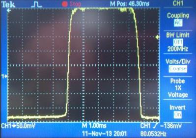 Obr. č. 3 Kontrolní měření 2,5mm Obr č. 4 kontrolní měření 3,5mm 2.1 Přechodové vlastnosti senzoru Dále byly ověřeny přechodové vlastnosti čidla.