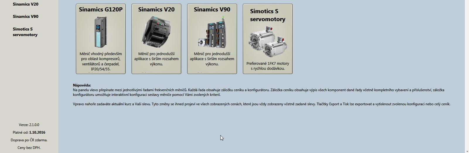 G110 / V20 Sinamics G110D / G120D / G110M