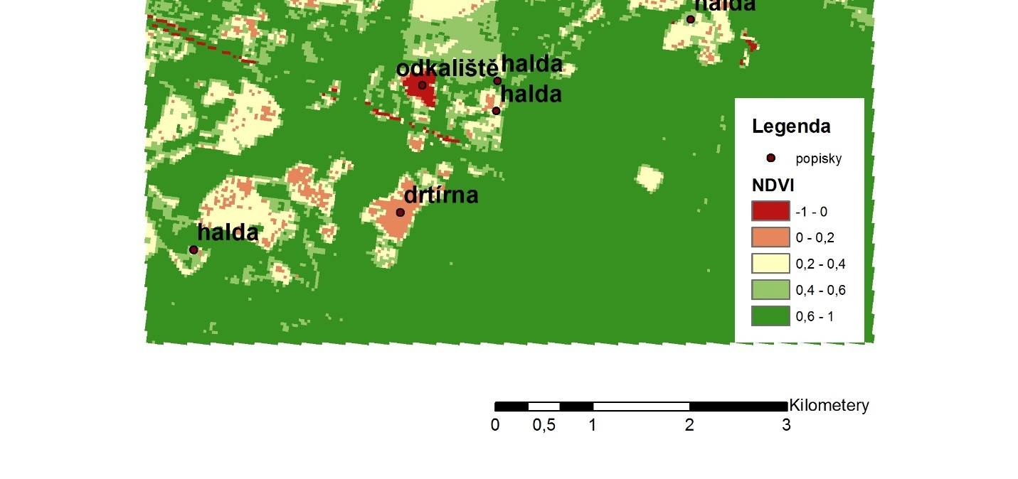 NDVI v letech