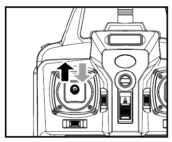 Připojte baterii k rc-modelu a následně zapněte model.