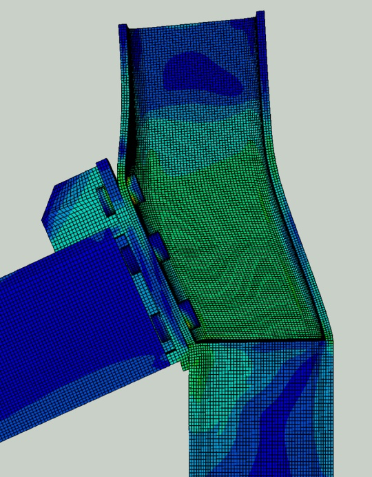 experimentu a MKP simulaci a) b) Obrázek 5.