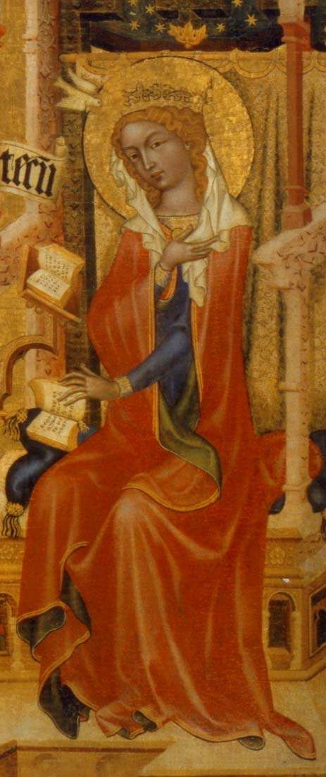 Obr. 37 Maria z desky Zvěstování a Maria z