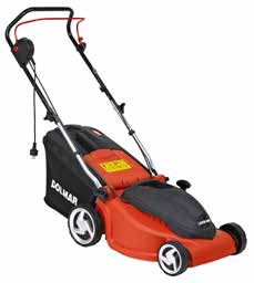 1300 W 3 cut 20 / 40 / 55 mm 35 l 14,9 kg Pro plochu do 500 m 2 ELEKTRICKÁ SEKAČKA E380 ELEKTRICKÁ SEKAČKA