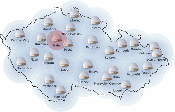 30 Obrázek 4.1 Síť permanentních stanic CZEPOS [7] 4.1.1 Služby sítě CZEPOS [8] Všechny služby sítě CZEPOS jsou poskytovány po internetu přes stránky http://czepos.cuzk.