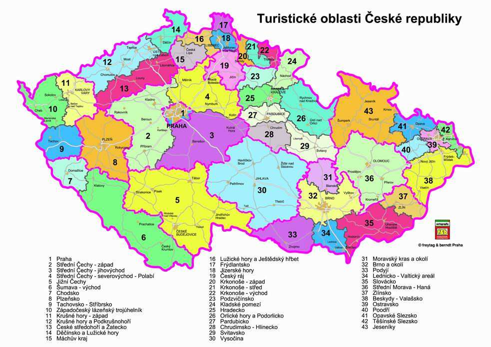 V každém turistickém regionu byl ustanoven koordinátor cestovního ruchu zabezpečující mj. oboustrannou komunikační vazbu s CzechTourism.