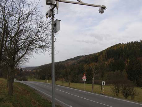 Ukázka fotografií z kamery umístěné na silnicí I/43, snímky byly pořízení v sobotu 16.2.2008 v rozmezí 8:55 9:05 hod.