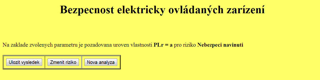 uložit, nebo zvolit další situaci (Obrázek 10:výsledek).