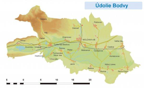 KOŠICE VIDIEK - ÚDOLIE BODVY Počet