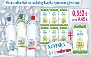 1,24 0,38 1,49 s DPH 0,46 s DPH 1L= 0,31 Slovenské pramene a žriedla Pfanner Brusnica 1,0l, Jablko 1,0l, Jahoda 1,0l, Multivitamin 1,0l, Pomaranč 1,0l, Ananás 1,0l Slovenské pramene a žriedla Zlatá