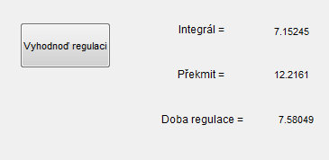 Dále i ntvíme č imulce, protože k utálení dochází pro různé outvy v různých čových intervlech, poté putíme imulci otevřeme Scope, kde je vykrelen dný regulční děj.