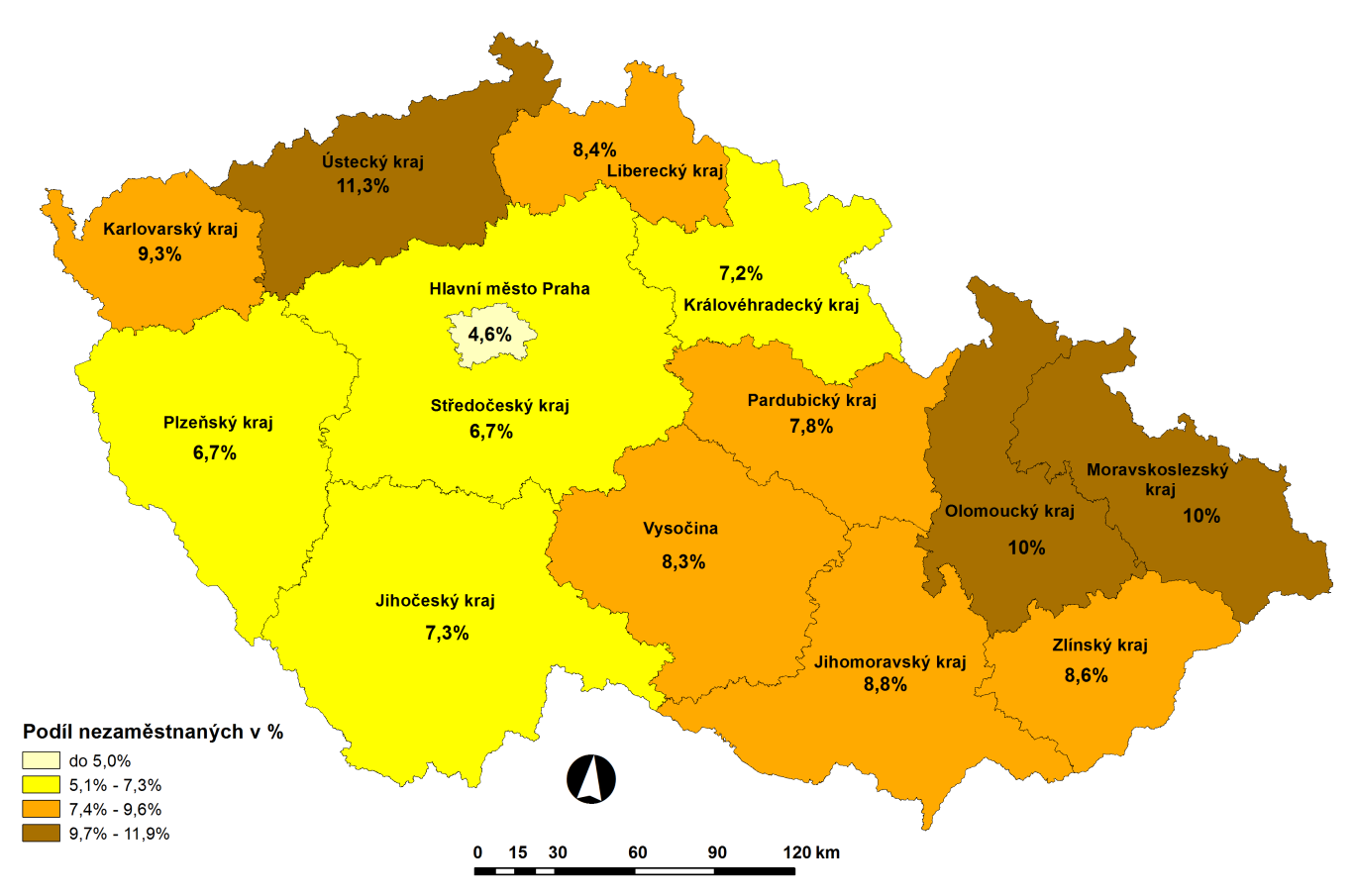 Vývoj počtu volných míst Ukazatel 2/2012 1/2013 2/2013 Volná pracovní místa 1 335 1 126 1 272 Volná pracovní místa pro OZP 115 133 194 Počet uchazečů na 1 volné pracovní místo 30,7 39,1 35,0 Nová