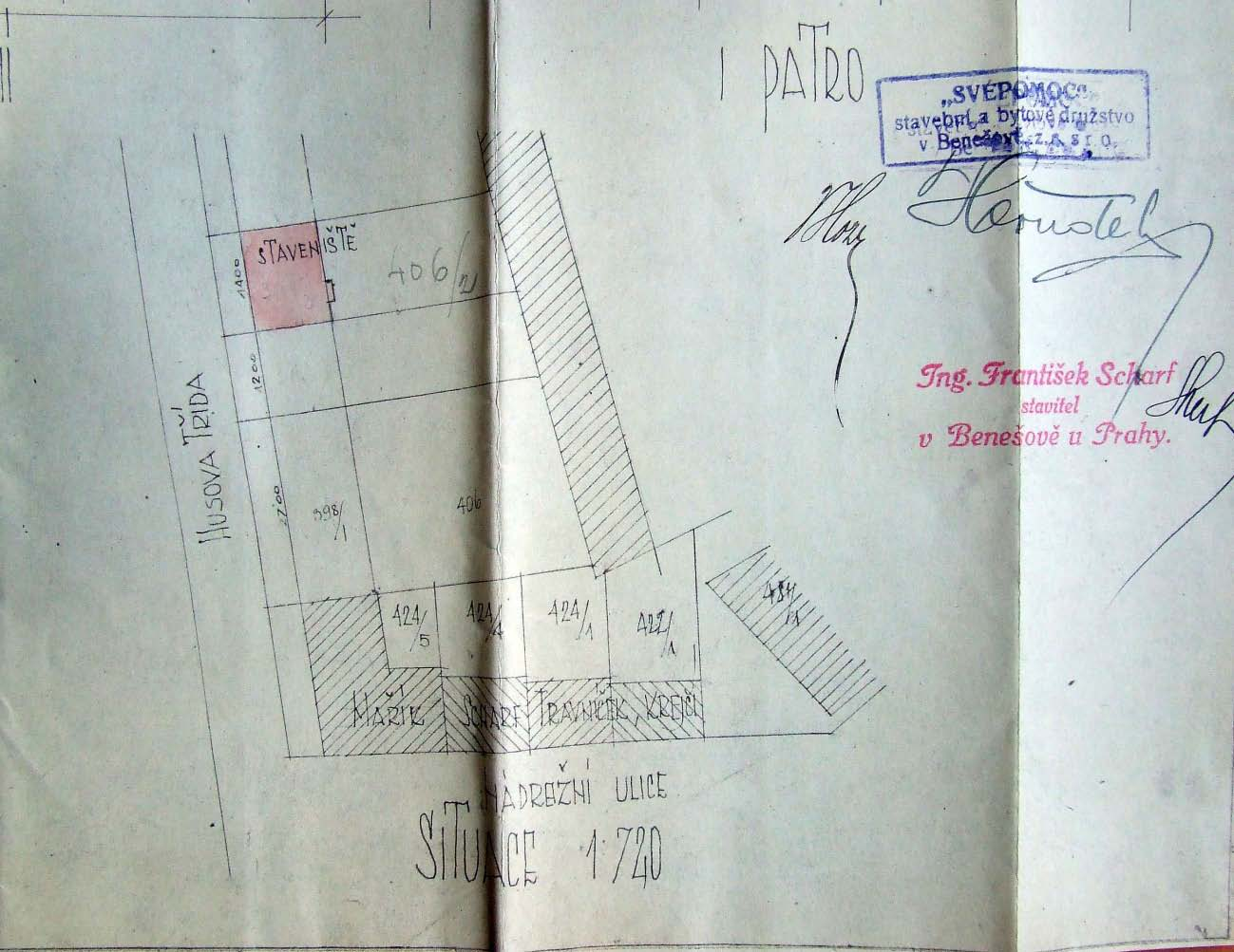 roku 1923, postavený v Gymnasiální ulici