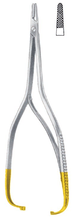 a Jehelce Needle Holders Jehelce tvrdokovové Needle Holders with Tungsten Carbide Insert 132 91 0168 17,0 cm 132 91 0169 20,0 cm Original 20,0 cm 132 91 0170 23,0 cm MATHIEU 132