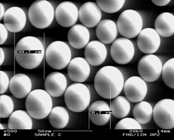 Mikroelektronické praktikum 43 Prášková pájka - je charakterizována velikostí částic, jejich tvarem i typem pájecí slitiny.