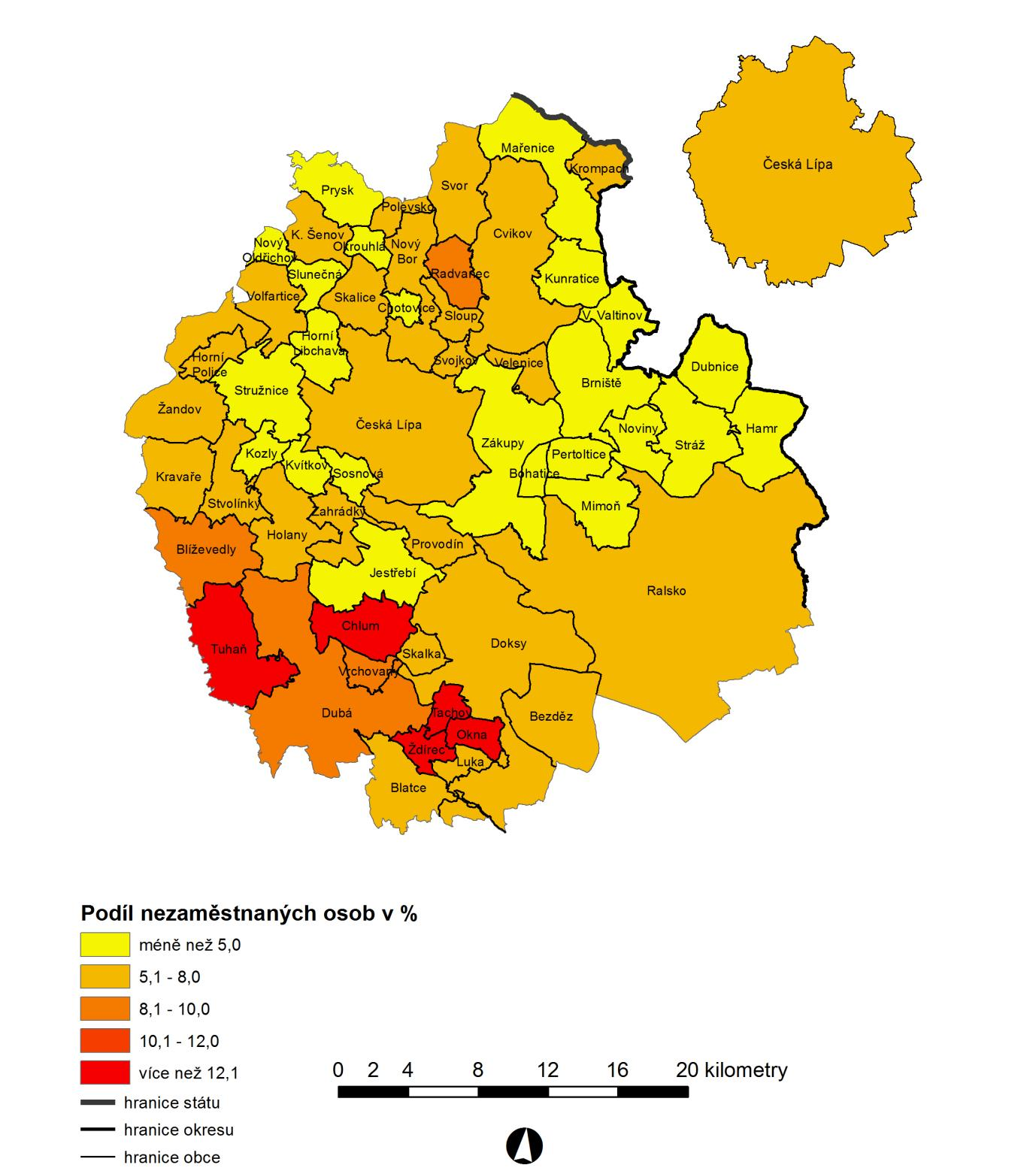 4. Mapa obcí k