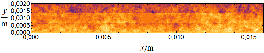 φpr = 0 V φpr = 10 V Obrázek 4.7: Elektrické potenciály na konci výpočtů. plazmatu v čase jsou spojeny i oscilace v prostoru (spodní obrázek, oblast vlevo vedle sondy).