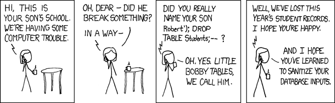 Obrázek: http://xkcd.com/327/. T.