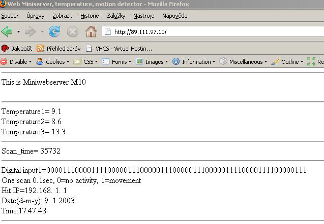 Time: <?php echo Date ("H:i:s");?> </font></center> </body> </html> Kód stránky výše zobrazí aktuální čas. Kód PHP vložený v tomto HTML začíná počáteční značkou <?php a ukončuje se?