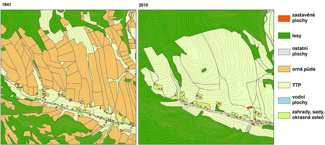 Rokytník (672 ha), Babí (553 ha), Debrné (292 ha), Peklo (230ha), Libeč (197 ha), Voletiny (195 ha) a Bukový les (189 ha).