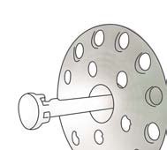 Kotevní prvky ETICS i minimální kotevní hloubka 35 mm použití pro stavební materiály t ídy A, B Ejot IDK-T 8 / 60 s plastovým trnem Ejot IDK-T 8/60x 075 plast.