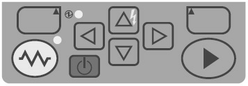 Ovládací panel se skládá ze sady tlačítek, které mají následující funkce: Ukazatel Název Hlavní funkce Start Funkce 1 Funkce 2 Nahoru Start/Pauza/Restart procesu svařování Volba funkce(í)