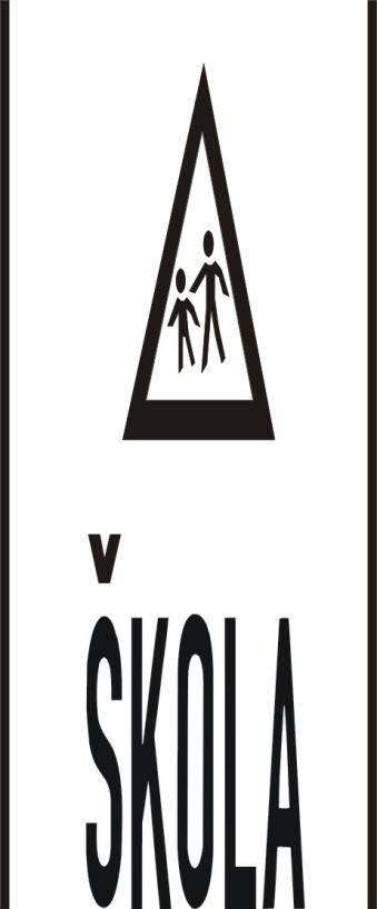 19.2 Symbol dopravní značky Pro zdůraznění významu svislé dopravní značky lze vyznačit její symbol také na vozovce.
