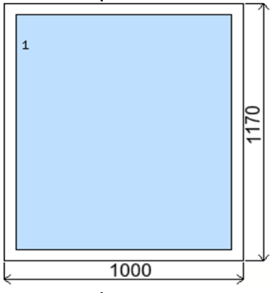 Vypsáno panem 0685 bílá 1 M. izolační dvojsklo U=1.