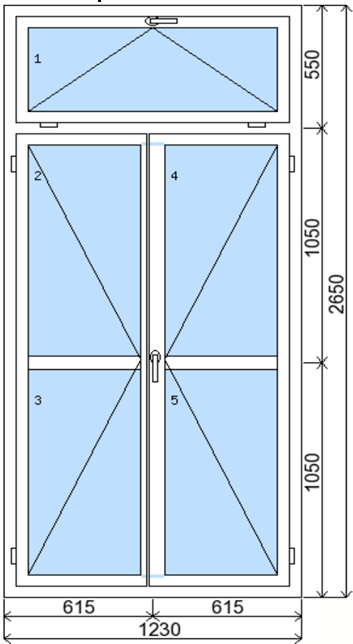 (balkonové dveře) v luxusním provedení v odstínu RAL 9016, Profil IV 68 vhodný pro jakoukoli běžnou stavbu, Okna jsou