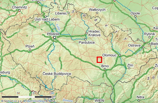 2.2 Geografie a morfologie Zájmové území leží na hranici kraje Vysočina a Jihomoravského kraje (obr. 1).