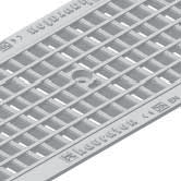 Kryty pro žlab RECYFIX-Standard 200 Litinové pororošty je možno dodat i pozinkované Při použití ochranného povrchu KTL záruka min.