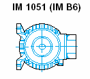 písmeno-číslicové (pro motory s ložiskovými štíty) IM X N číslo ( ) písmeno: - B...s vodorovnou osou - V.