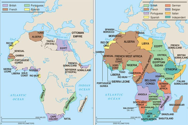 Teorie panregionů Kolonie v Africe roku 1880
