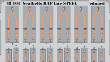 STEEL 1/32 32879 Seatbelts German