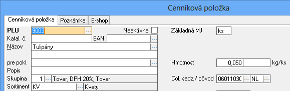 Ďalším krokom nastavení cez menu - Firma Adresár firiem - je potreba nadefinovania pri každom zahraničnom odberateľovi, resp. zahraničnom dodávateľovi kódu štátu odkiaľ daný odberateľ resp.