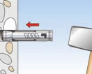 hloubku zašroubování: Délka šroubu = délka kotvy l + tloušťka stavebního dílu t fix + tloušťka podložky.