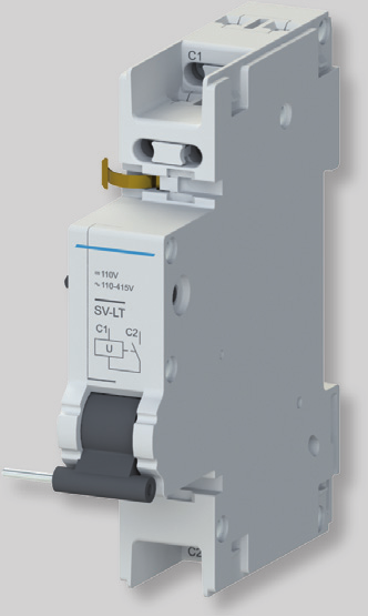 Napěťové spouště Příslušenství k: jističům: LTE, LTN, LVN proudovým chráničům: LFN, LFE proudovým chráničům s nadproudovou ochranou: OLI, OLE (montáž na OLI/OLE vyžaduje nástavec rukojeti OD-OL-NR01