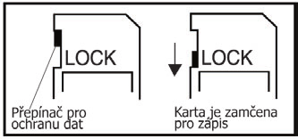 VLOŽENÍ PAMĚŤOVÉ KARTY SD Fotoaparát je dodáván s vnitřní pamětí o velikosti 11MB, do které lze ukládat snímky a videoklipy.