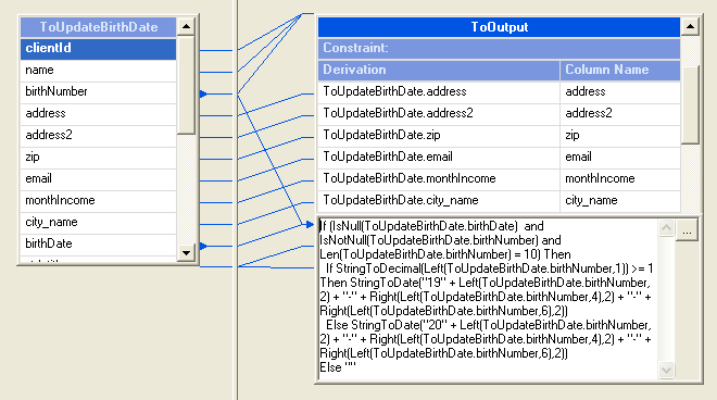 Záznam bude vypuštěn do linky pro chybové záznamy, pokud se nenajde v některém z vyhledávacích vstupů záznam odpovídající množině vyhledávaných informací.