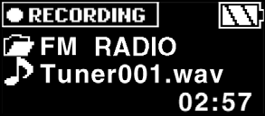 Poslech FM stanic (v reïimu FM RADIO) R L ProtoÏe kabel sluchátek funguje jako