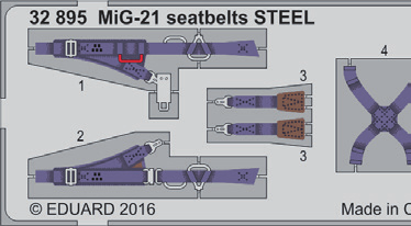 32895 MiG-21 seatbelts STEEL