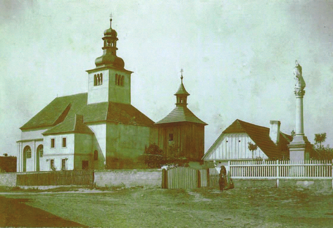 roku 1908 6. Zákres kostela sv.