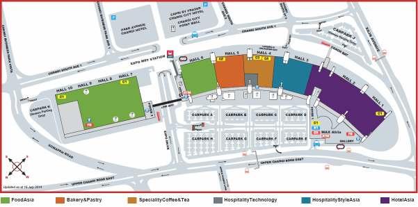 Veletrh se koná na výstavišti Singapore Expo; rozprostírá se v 10 halách, jež jsou oborově rozděleny (viz Zaměření veletrhu). Umístěním společného stánku CzechTrade o rozloze 36 m 2 v hale č.