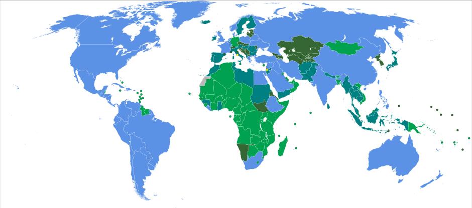 OSN Mapa členských států OSN