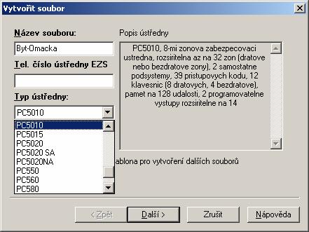 Spojení programu DLS2002 s ústřednou Pro jednoduchost předpokládejme spojování místně pomocí kabelu PC-Link Otočení konektoru kabelu PC-Link na ústředně (omylem) obvykle nevede k poškození a stačí