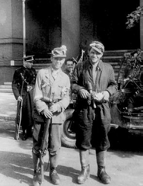 květen 1945 příslušníci VZÚ střeží osvobozenou