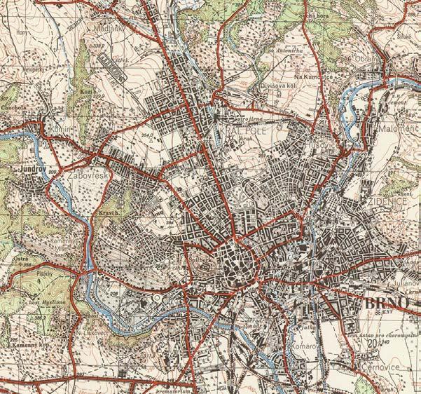 Vojenská zeměpisná služba v poválečném období (1945 1950) Kapitola 3 Výřez prozatímní topografické mapy 1 : 50 000 z r.